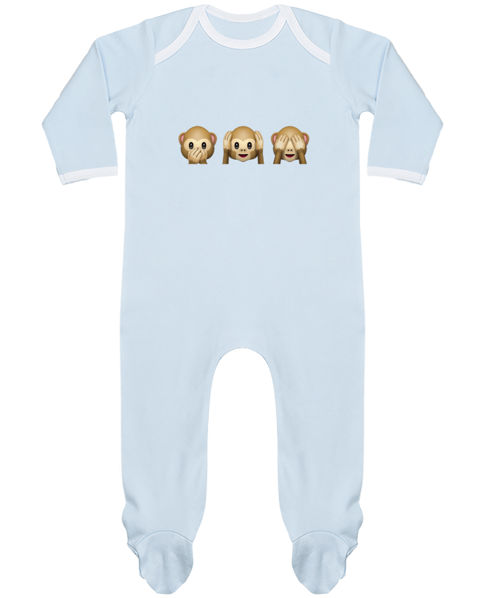 Body Pyjama Bébé Three monkeys par Bichette
