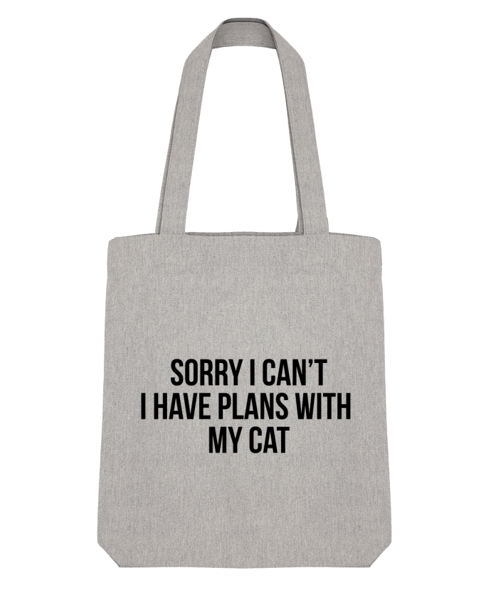 Tote Bag Stanley Stella Sorry I can't I have plans with my cat by Bichette 