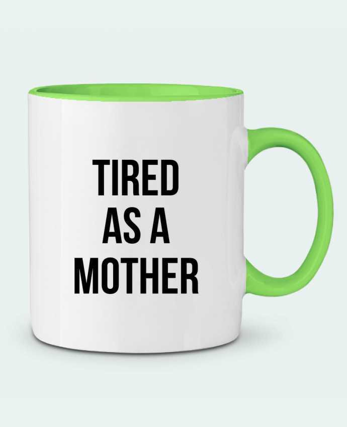 Two-tone Ceramic Mug Tired as a mother Bichette