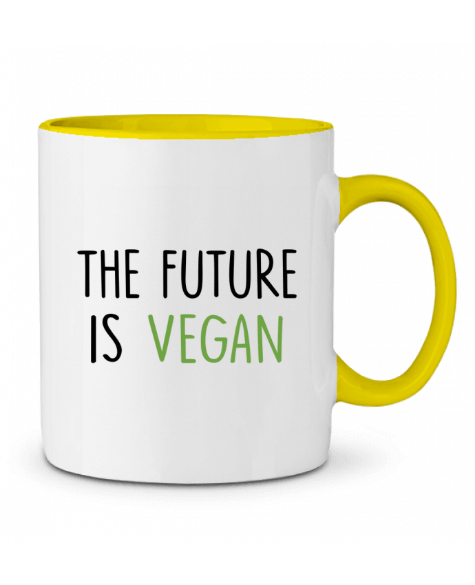 Two-tone Ceramic Mug The future is vegan Bichette