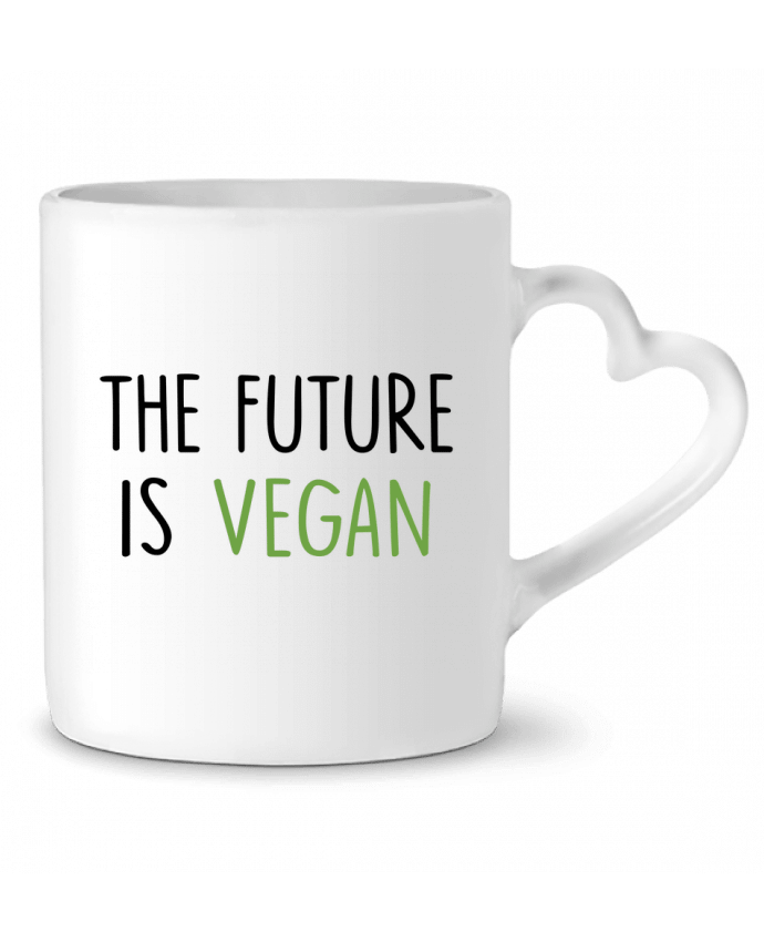 Mug Heart The future is vegan by Bichette