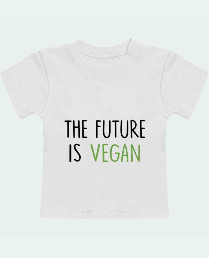 T-Shirt Baby Short Sleeve The future is vegan manches courtes du designer Bichette