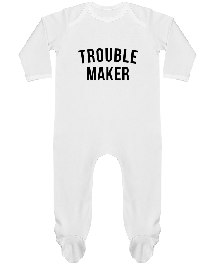 Baby Sleeper long sleeves Contrast Trouble maker by Bichette