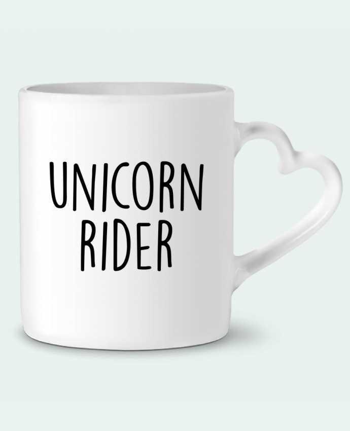 Mug coeur Unicorn rider par Bichette