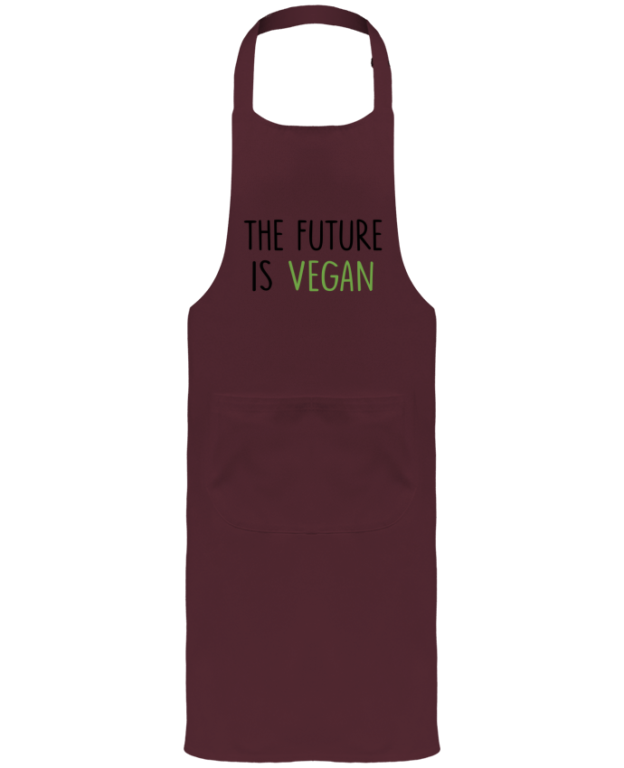 Tablier avec poches The future is vegan par Bichette