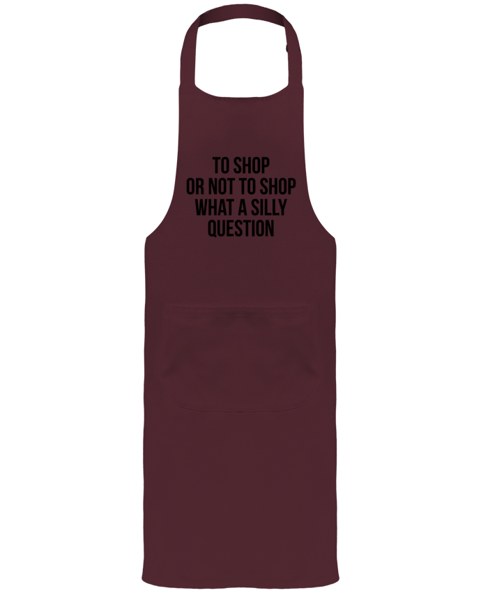 Tablier avec poches To shop or not to shop what a silly question par Bichette