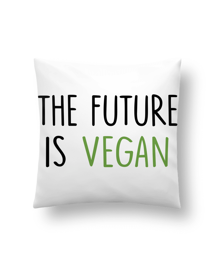 Cushion synthetic soft 45 x 45 cm The future is vegan by Bichette