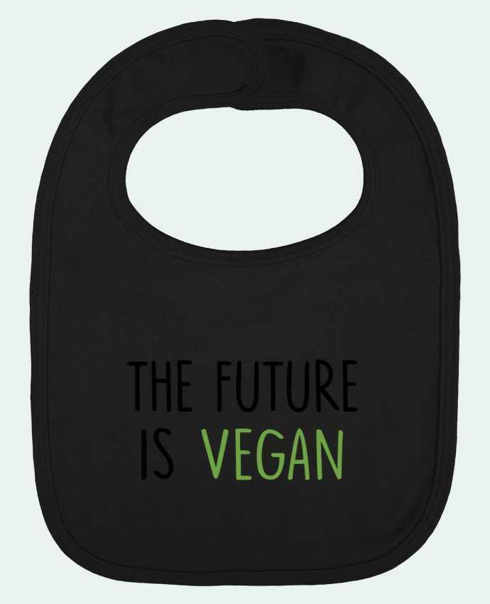 Baby Bib plain and contrast The future is vegan by Bichette