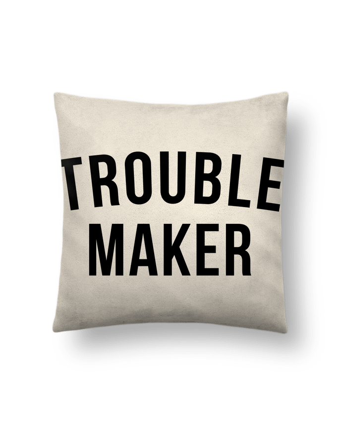 Cushion suede touch 45 x 45 cm Trouble maker by Bichette
