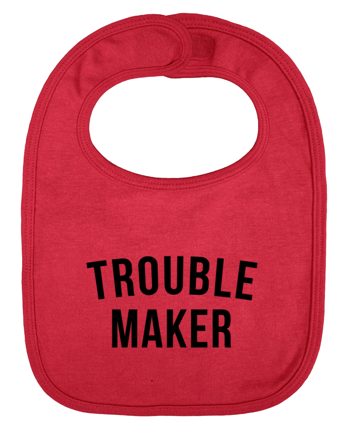 Baby Bib plain and contrast Trouble maker by Bichette