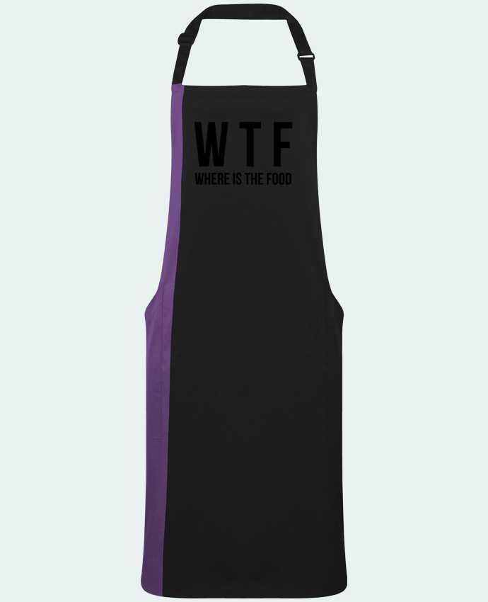 Two-tone long Apron Where is The Food by  Bichette