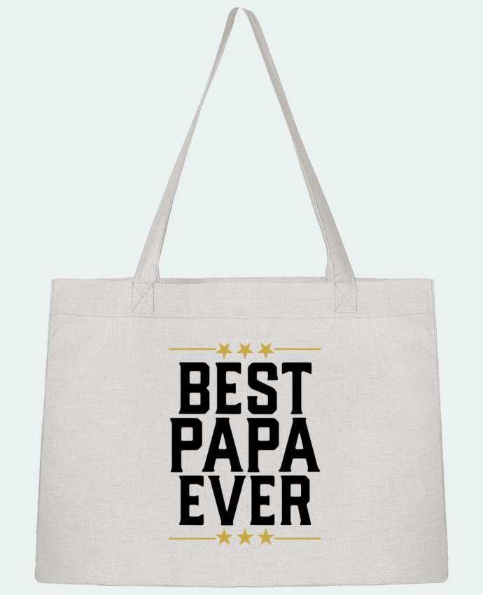 Shopping tote bag Stanley Stella Best papa ever cadeau by Original t-shirt