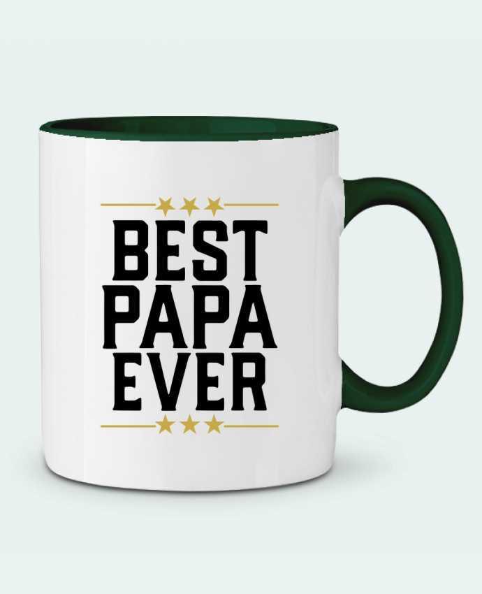 Mug bicolore Best papa ever cadeau Original t-shirt