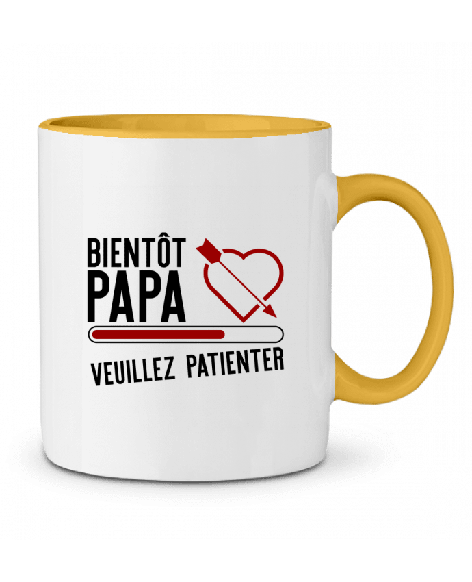 Mug bicolore Bientôt papa cadeau Original t-shirt