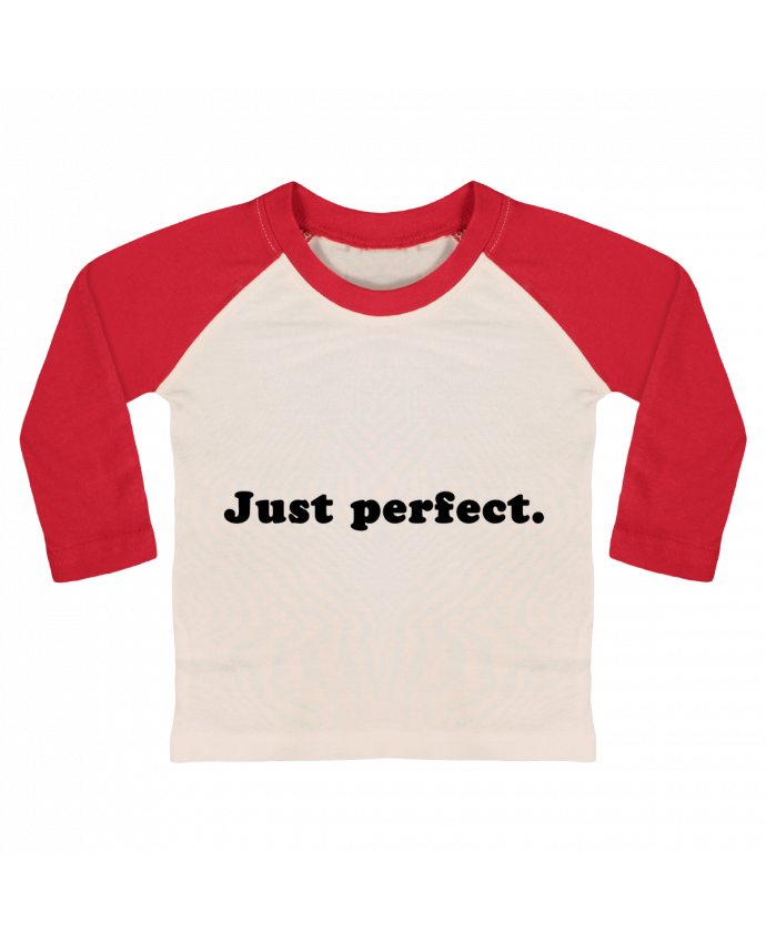 Tee-shirt Bébé Baseball ML Just perfect par Les Caprices de Filles