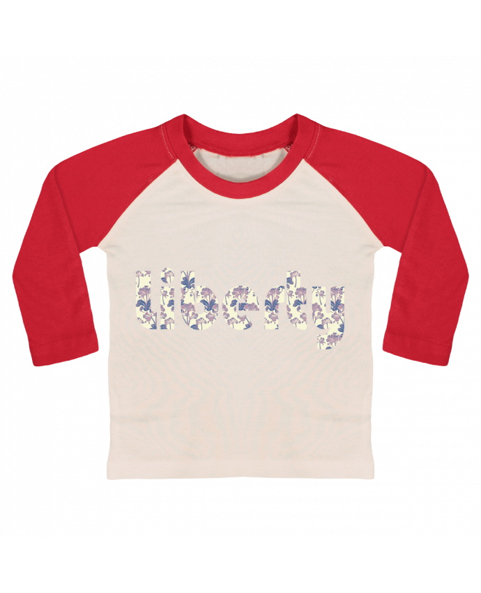 T-shirt baby Baseball long sleeve Liberty by Les Caprices de Filles