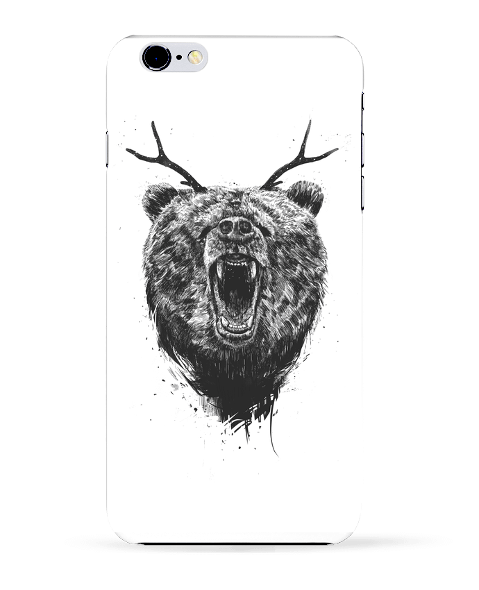 Case 3D iPhone 6+ Angry bear with antlers de Balàzs Solti