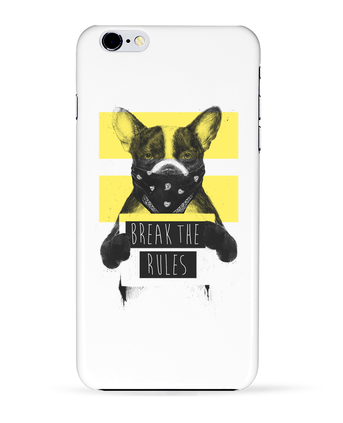 Case 3D iPhone 6+ rebel_dog_yellow de Balàzs Solti