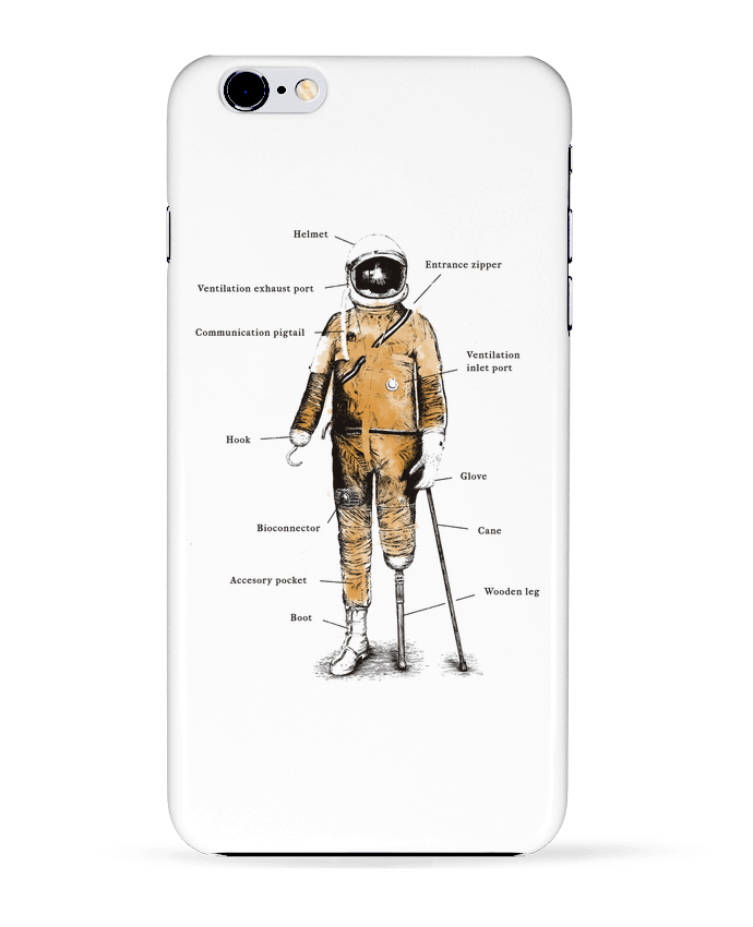  COQUE Iphone 6+ | Astropirate with text de Florent Bodart