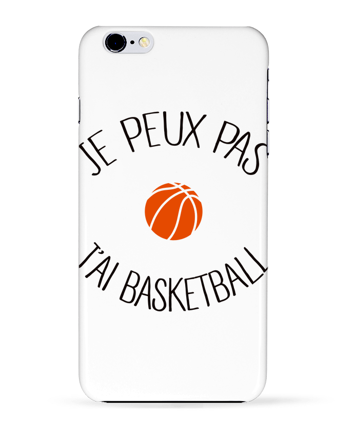 Case 3D iPhone 6+ je peux pas j'ai Basketball de Freeyourshirt.com