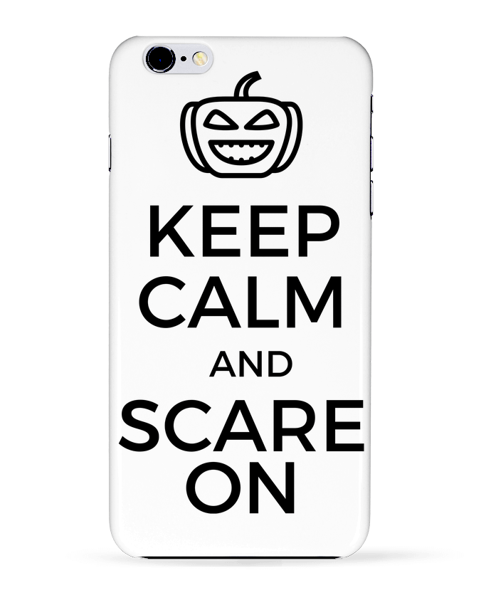 Case 3D iPhone 6+ Keep Calm and Scare on Pumpkin de tunetoo