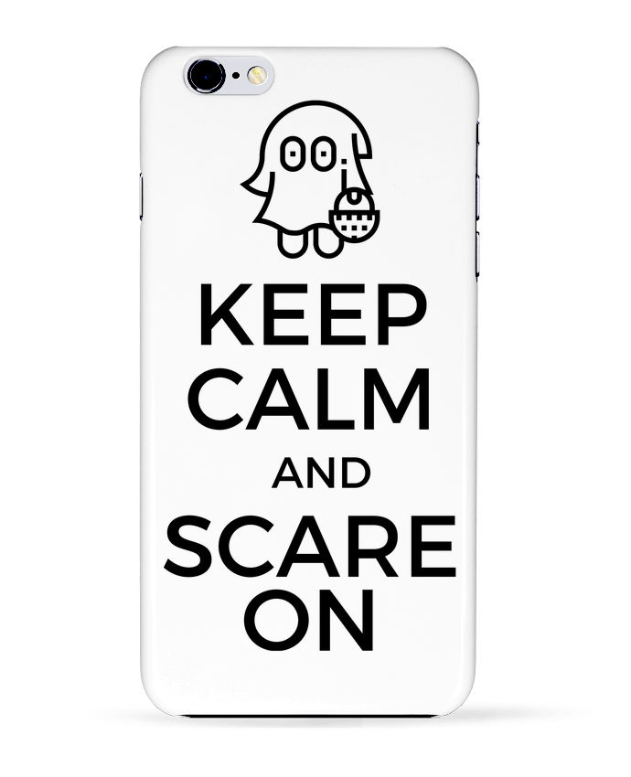 Case 3D iPhone 6+ Keep Calm and Scare on little Ghost de tunetoo