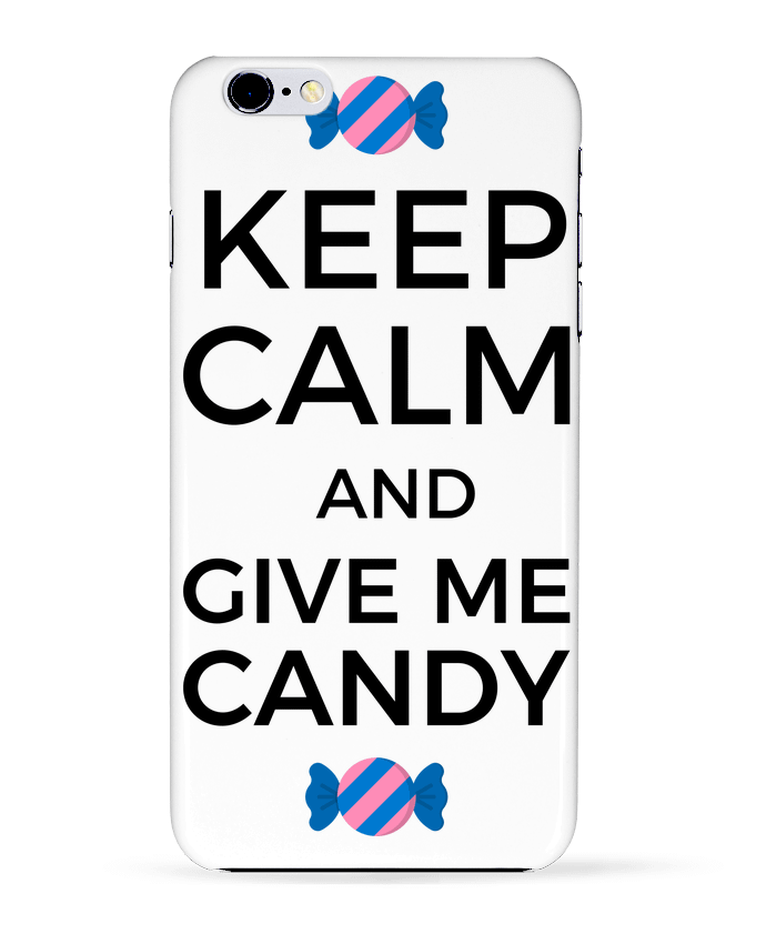Case 3D iPhone 6+ Keep Calm and give me candy de tunetoo