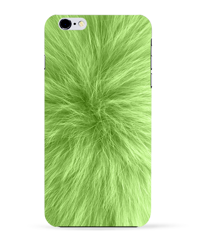Case 3D iPhone 6+ Fourrure vert pomme de Les Caprices de Filles