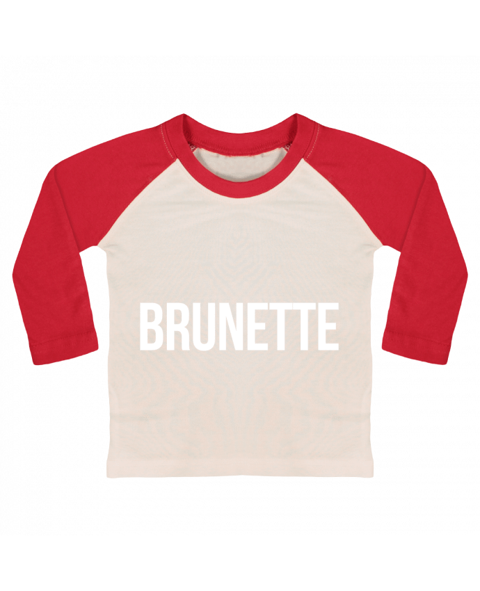 T-shirt baby Baseball long sleeve Brunette by Bichette