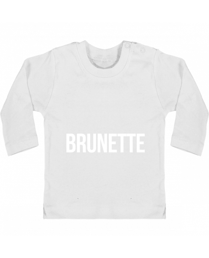 Baby T-shirt with press-studs long sleeve Brunette manches longues du designer Bichette