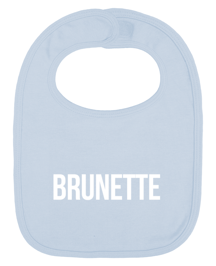 Bavoir bébé uni Brunette par Bichette