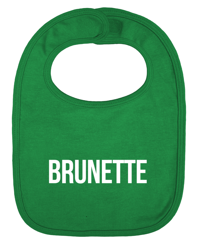 Baby Bib plain and contrast Brunette by Bichette