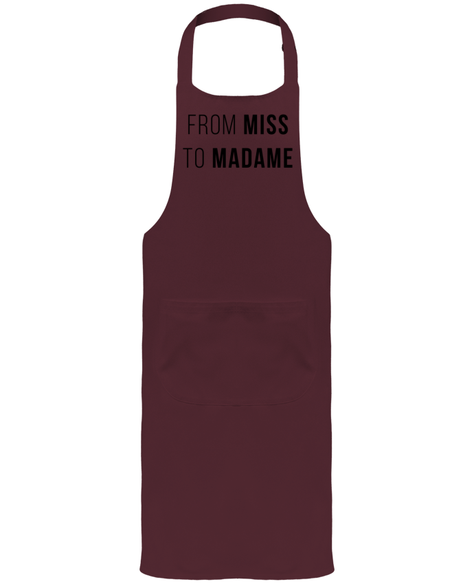 Tablier avec poches From Miss to Madam par Bichette
