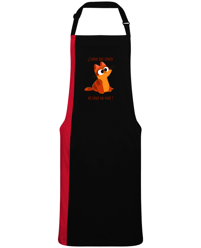 Tablier bicolore Chaton par  emotionstudio