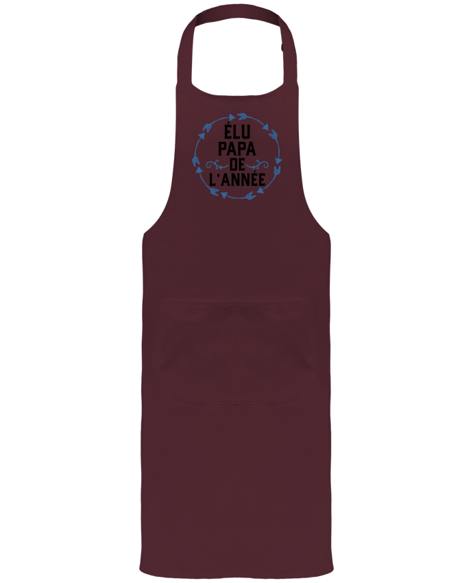 Tablier avec poches Élu papa de l'année cadeau par Original t-shirt