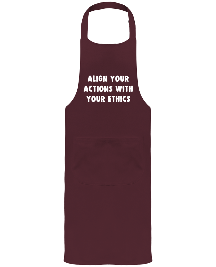 Garden or Sommelier Apron with Pocket Align your actions with your ethics by Bichette