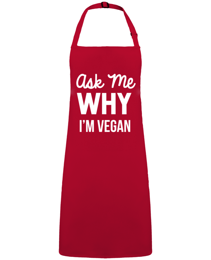 Tablier Ask me why I'm vegan par  Bichette
