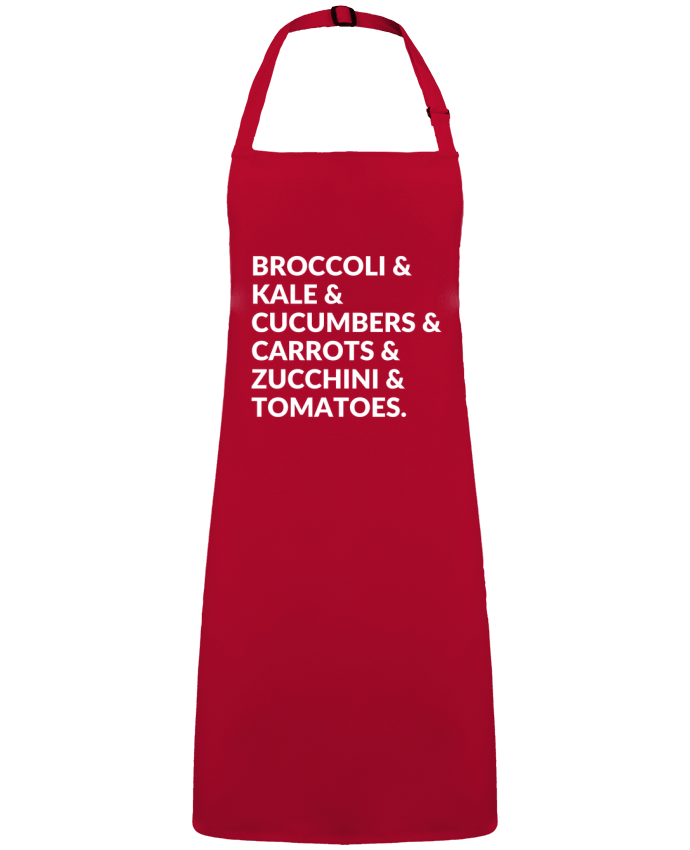 Tablier Broccoli & Kale & Cucumbers & Carrots & Zucchini & Tomatoes par  Bichette