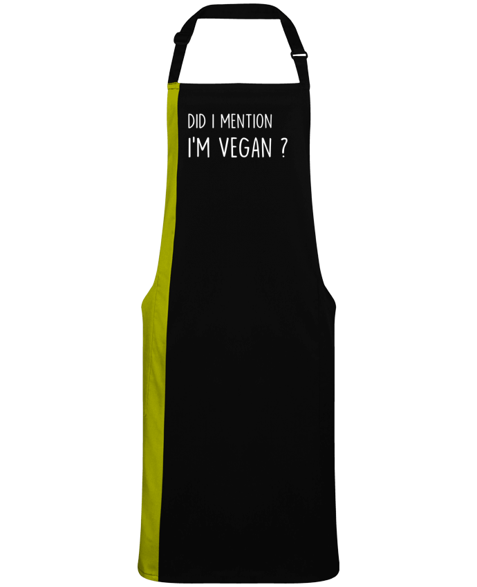 Delantal Bicolor Did I mention I'm vegan? por  Bichette