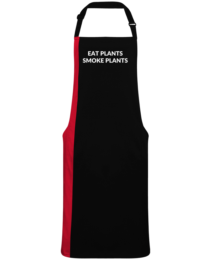 Tablier bicolore Eat plants smoke plants par  Bichette