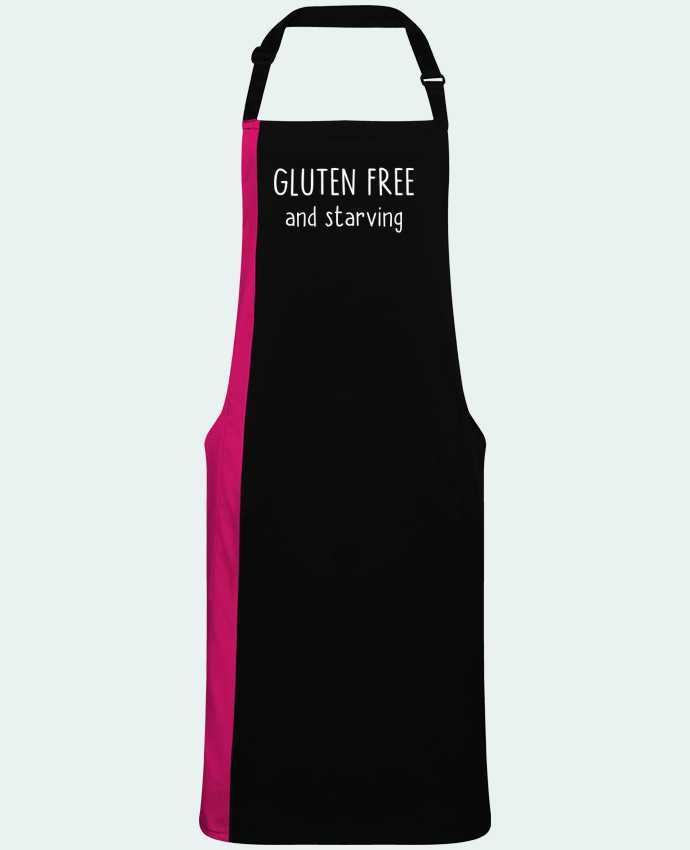 Two-tone long Apron Gluten free and starving by  Bichette