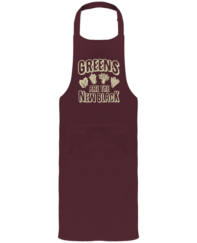 Tablier avec poches Greens are the new black par Bichette