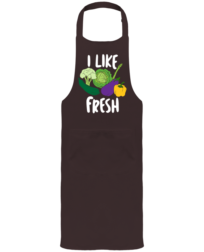 Delantal Jardinero o Somelier con Bolsillo  I like fresh por Bichette