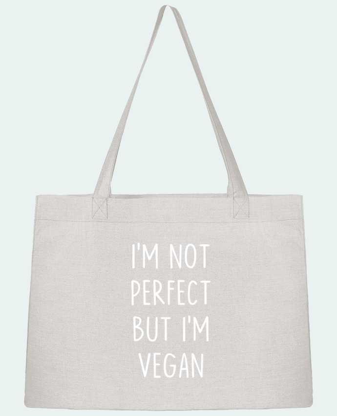 Shopping tote bag Stanley Stella I'm not perfect but I'm vegan by Bichette