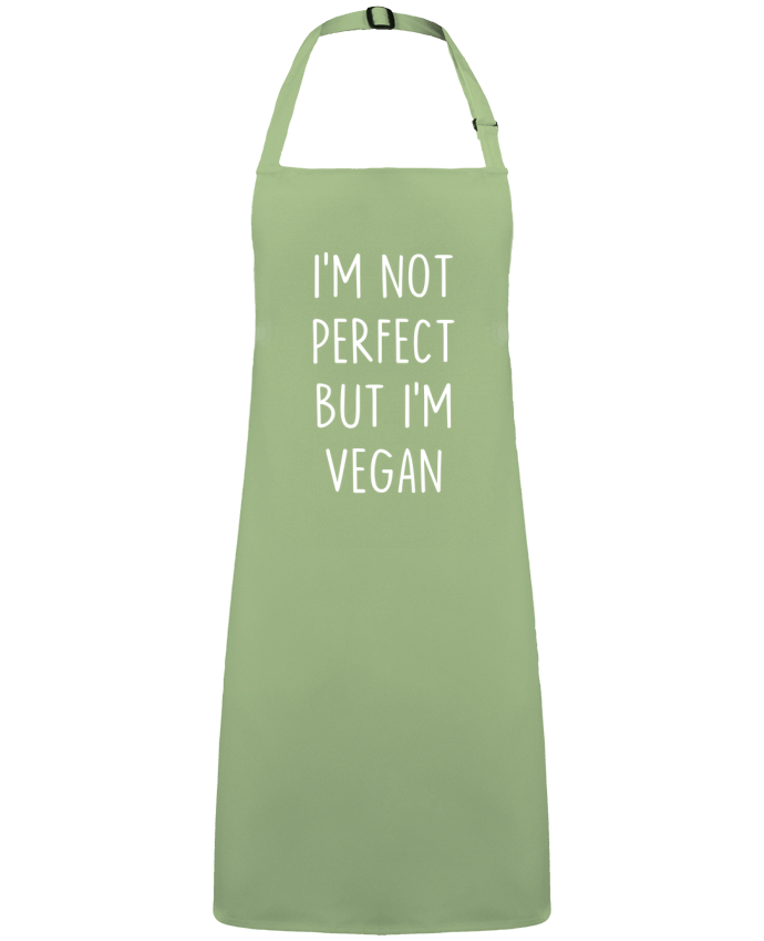 Apron no Pocket I'm not perfect but I'm vegan by  Bichette