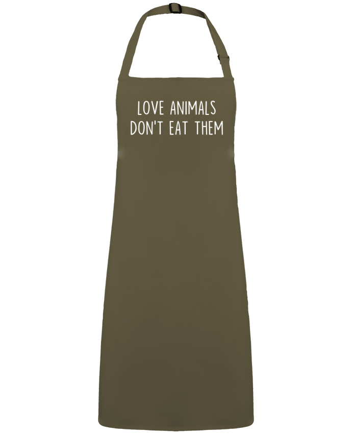 Tablier Love animals don't eat them par  Bichette