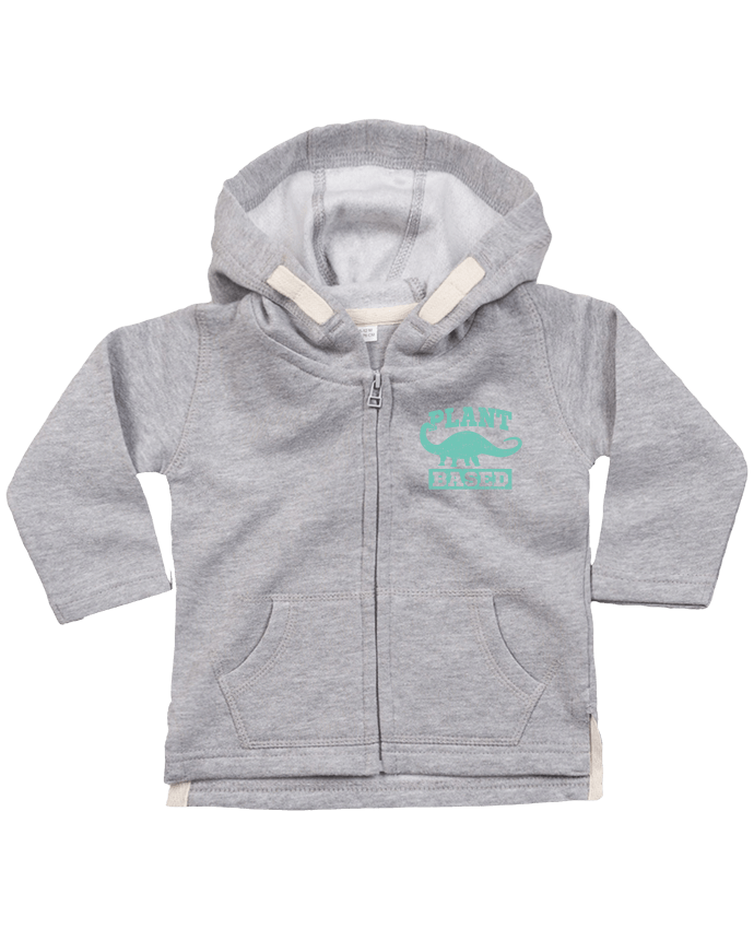 Hoddie with zip for baby Plant based by Bichette