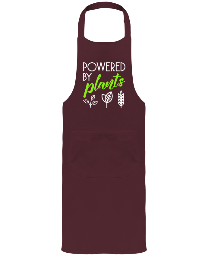 Tablier avec poches Powered by plants par Bichette