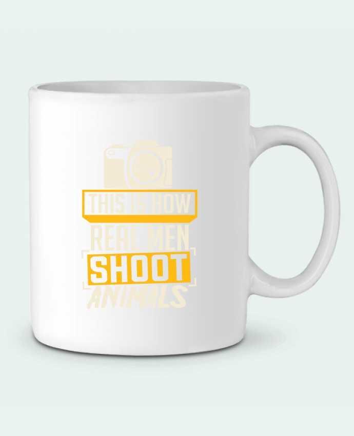 Ceramic Mug This is how real men shoot animals by Bichette