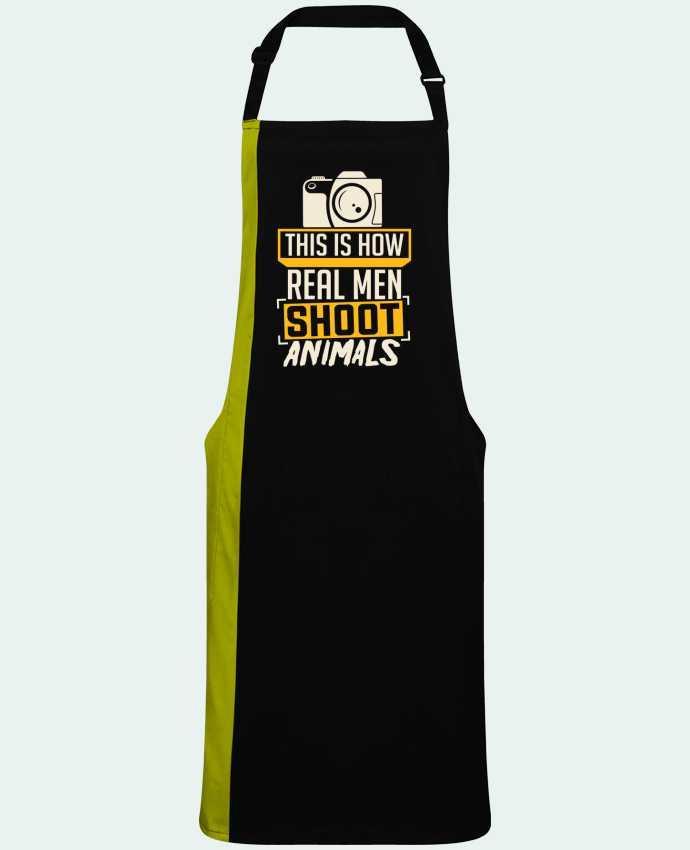 Two-tone long Apron This is how real men shoot animals by  Bichette